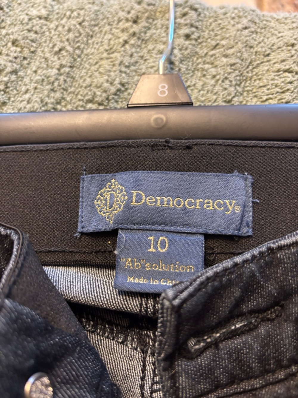 Democracy Black Denim Jeans - Picture 2 of 3